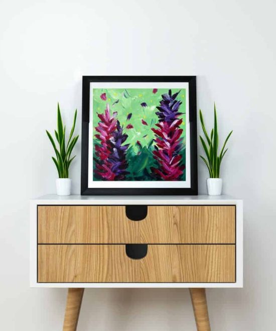 flowers, acrylic painting, abstract, wild flowers