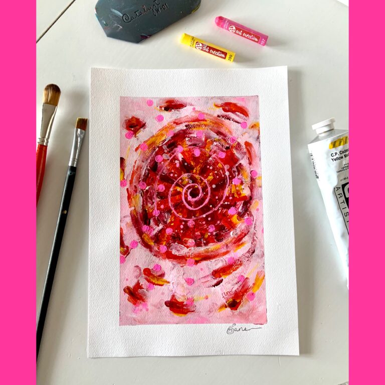 abstract study -go with the flow