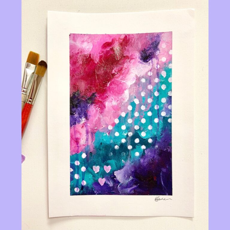 abstract study - “She loved dancing in the rain”