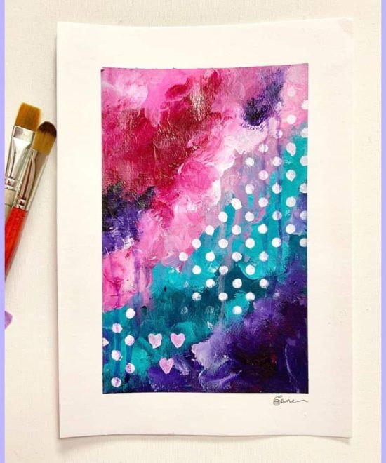 abstract study - “She loved dancing in the rain”