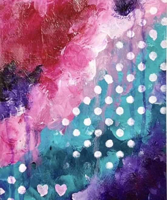 abstract study - “She loved dancing in the rain”