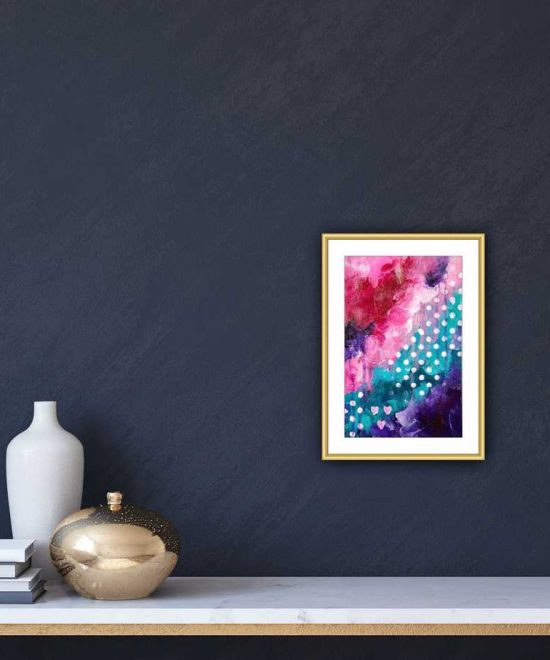 abstract study - “She loved dancing in the rain”