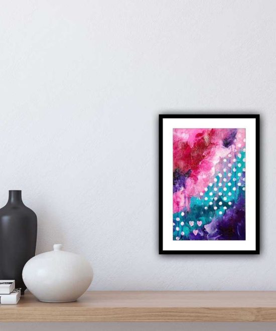 abstract study - “She loved dancing in the rain”