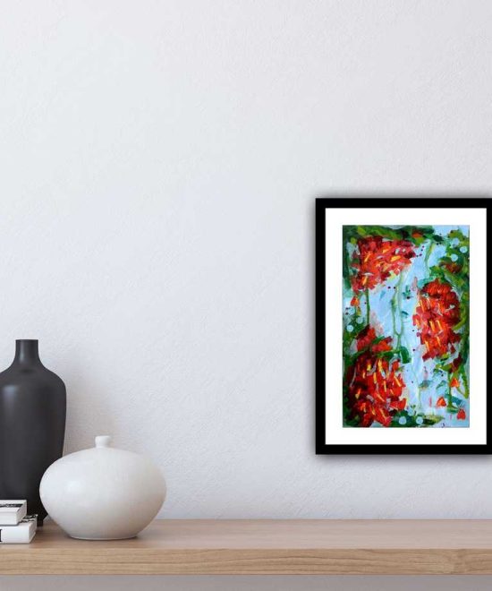 abstract study - on the way to flourish