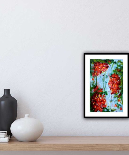 abstract study - on the way to flourish