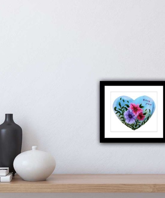 heart shaped painting - gentle grace