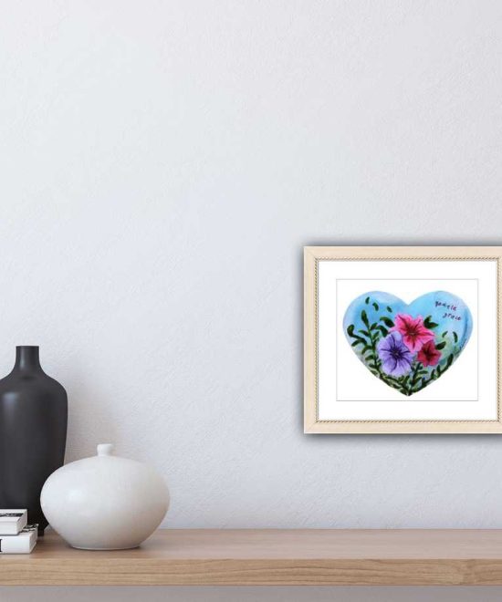 heart shaped painting - gentle grace