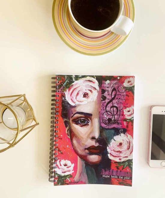 Music heals - spiral notebook image3