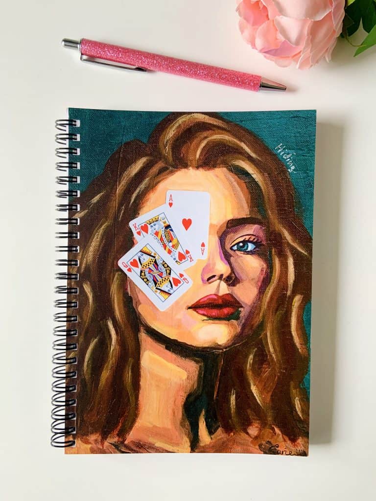 Poker face - spiral notebook,image1