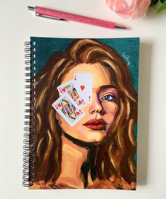 Poker face - spiral notebook,image1