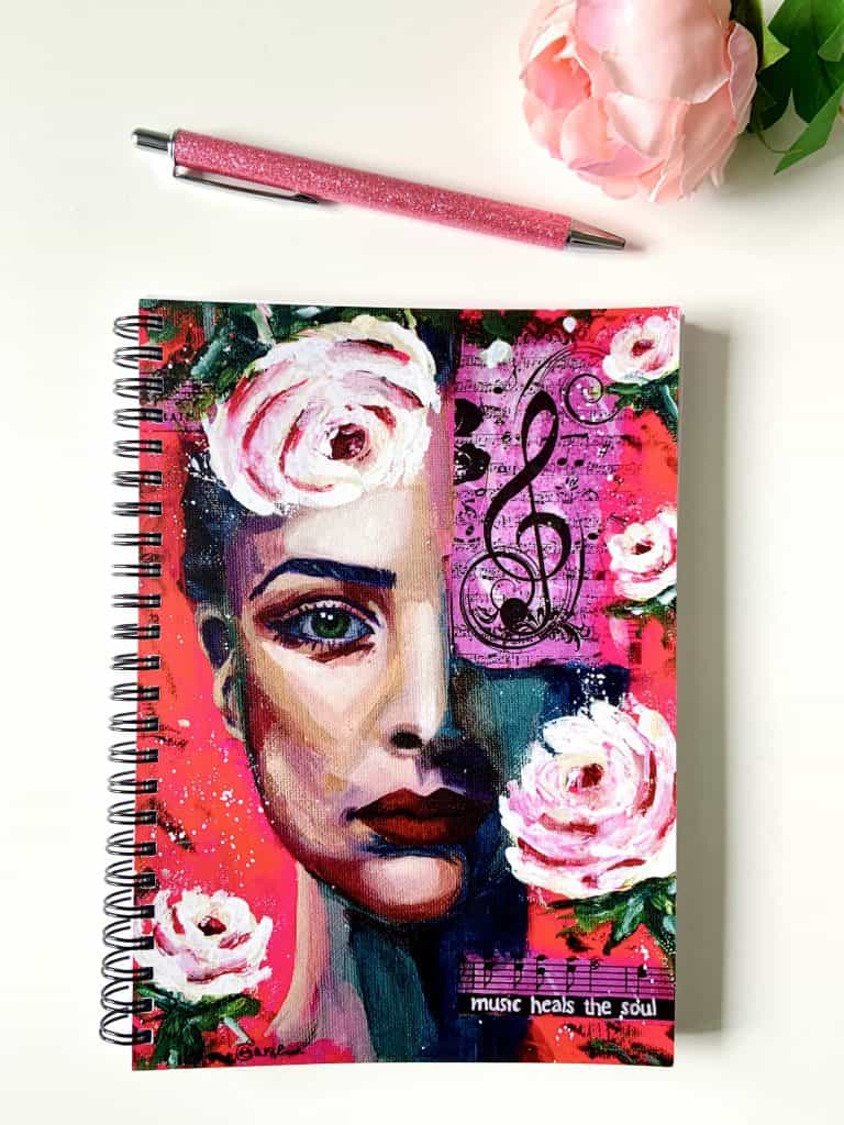 Music heals - spiral notebook image1