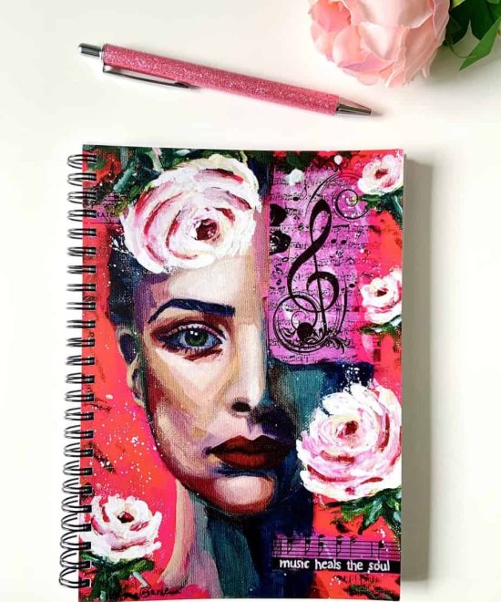 Music heals - spiral notebook image1