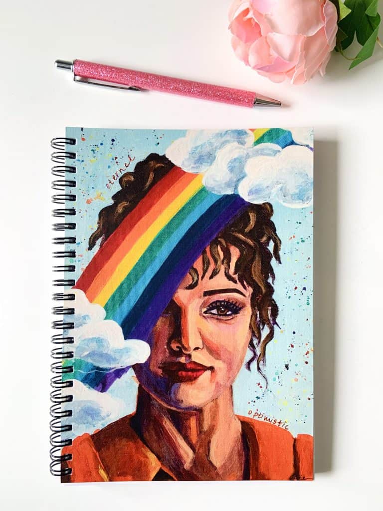 She is like the rainbow - spiral notebook image1