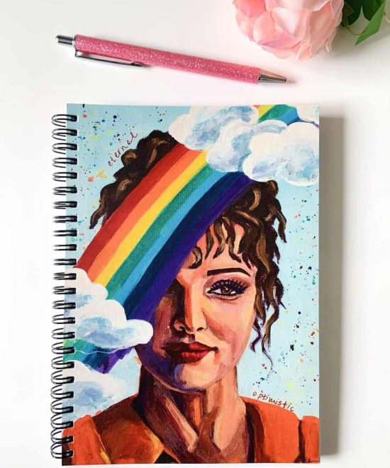She is like the rainbow - spiral notebook image1