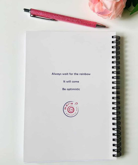 She is like the rainbow - spiral notebook image2