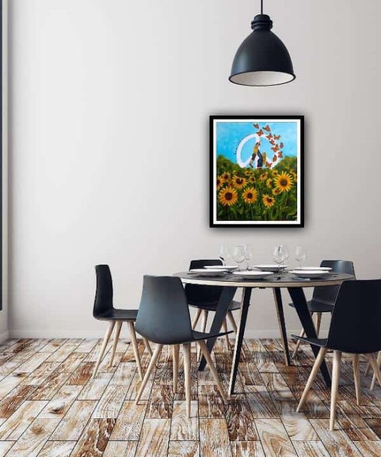 sunflower painting in space4