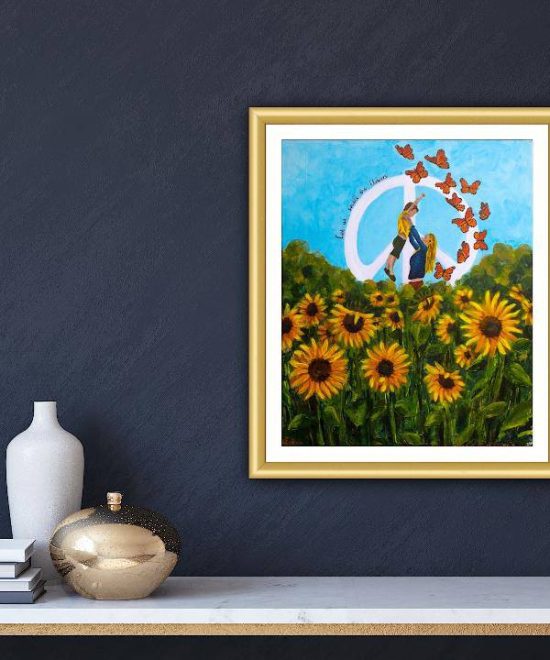 sunflower painting in space3