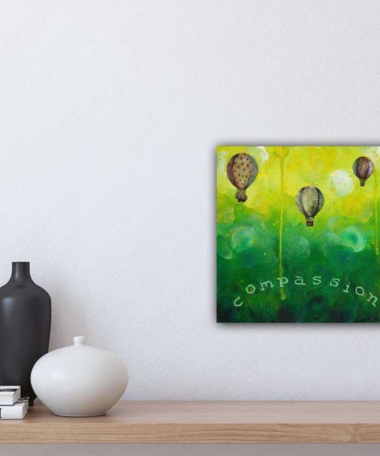 compassion painting in a room