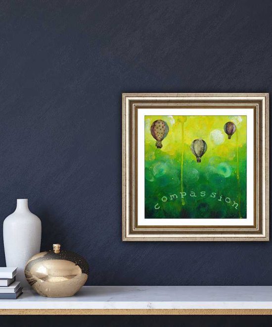compassion painting framed