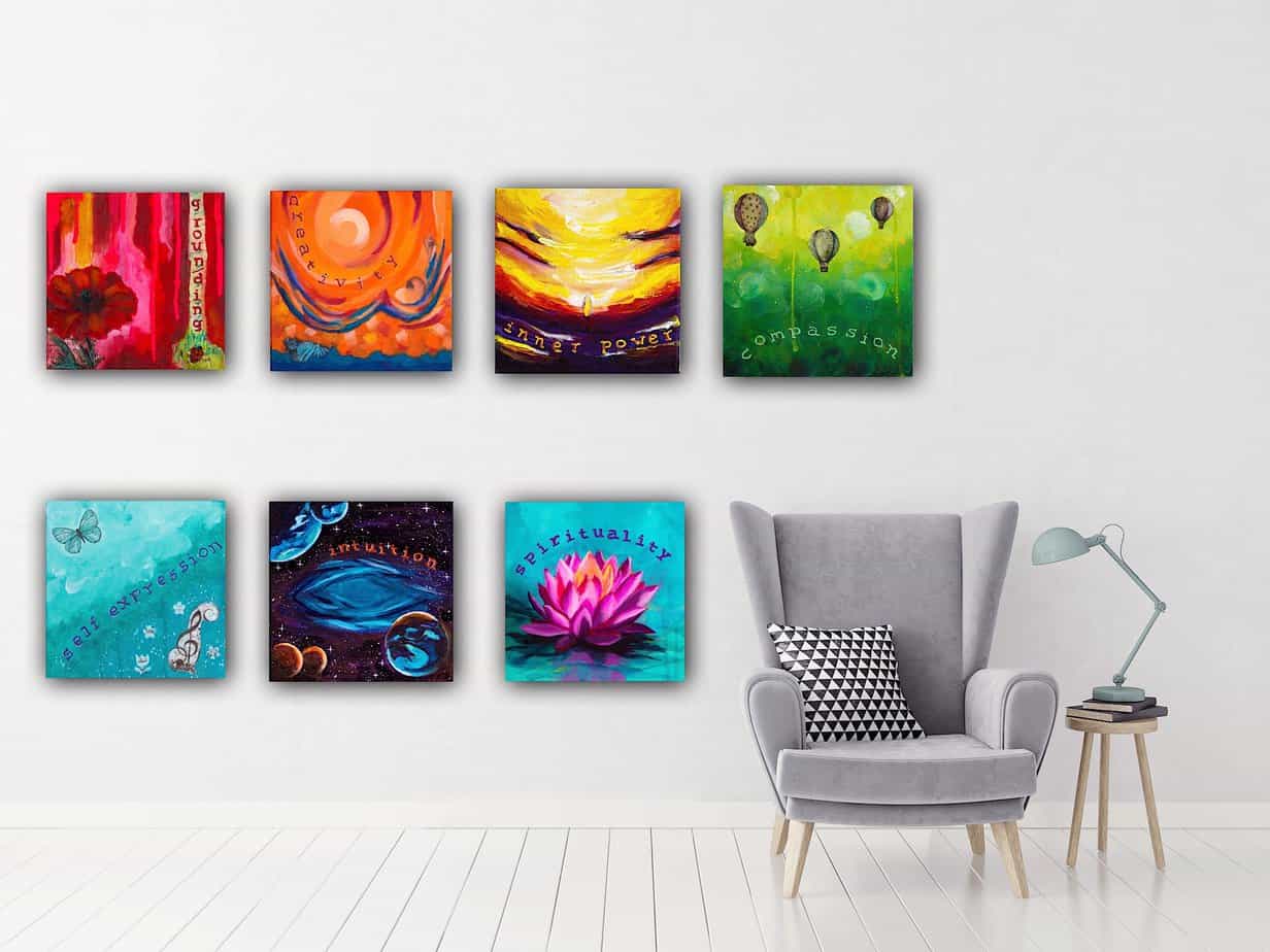 bundle of chakras paintings