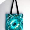 evil eye tote bag hanging