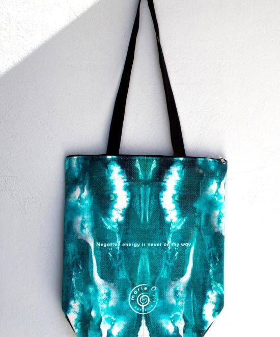 Tote Τσάντα πάνινη - Evil eye, πίσω μέρος