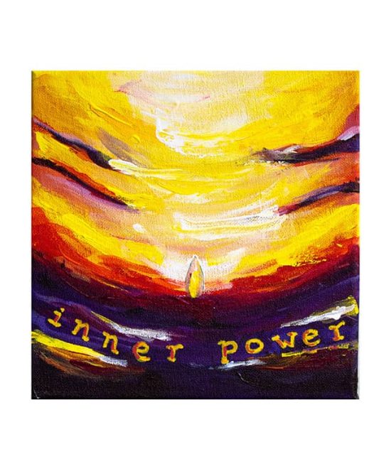 Print of inner power painting, solar plexus chakra