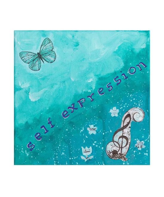 Print of Self-expression painting of the 5th chakra