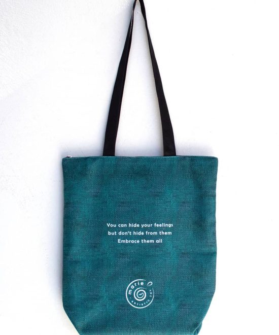 Tote Τσάντα πάνινη - Poker face πίσω μέρος