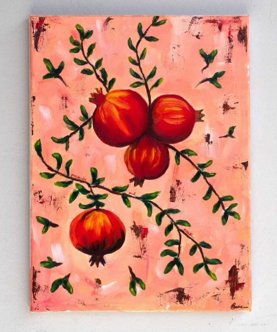 pomegranates painting
