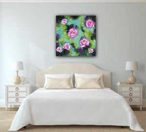 Πίνακας-έργο τέχνης για ανακαίνιση υπνοδωματίου. 