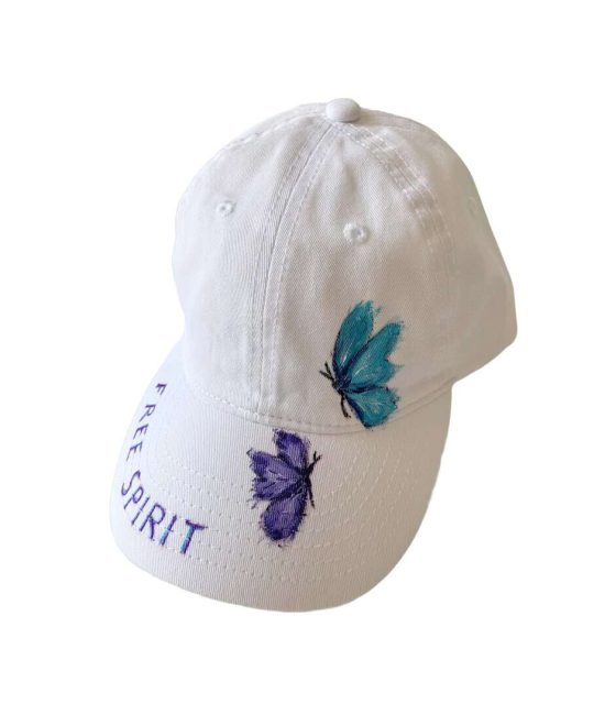 Καπέλο 'Free Spirit' jockey με πεταλούδες