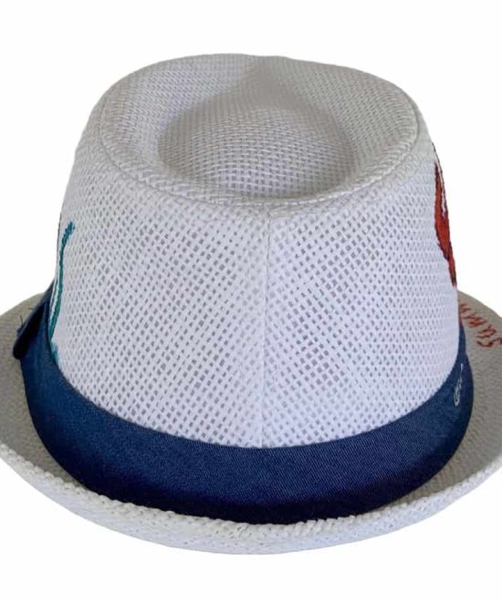 Καπέλο Καβουράκι παιδικό με ζωγραφιά καβούρι, πίσω μέρος