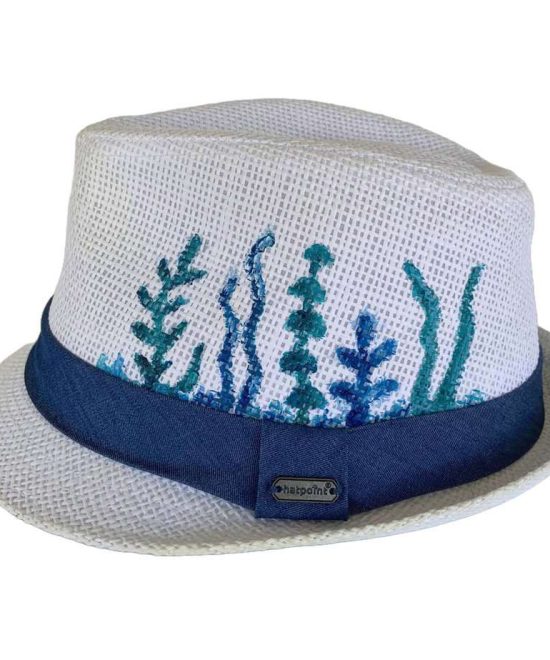 Καπέλο Καβουράκι παιδικό με ζωγραφιά καβούρι - φύκια