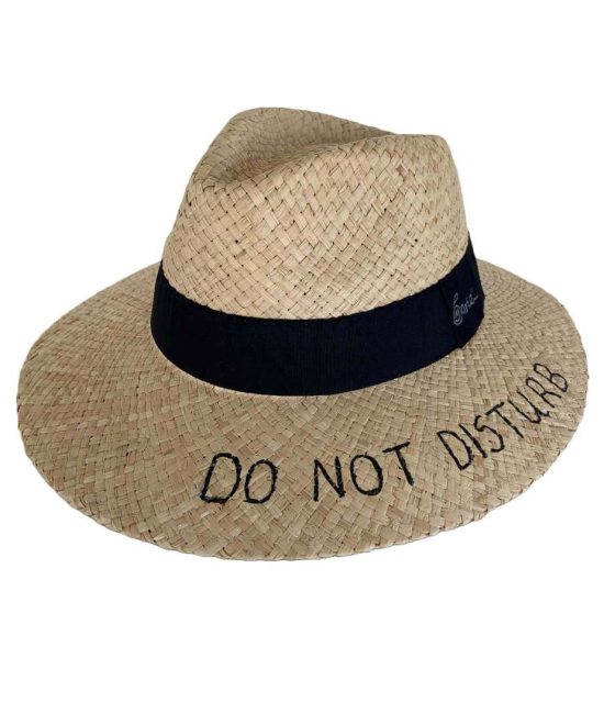 καπέλο τύπου πάναμα, do not disturb