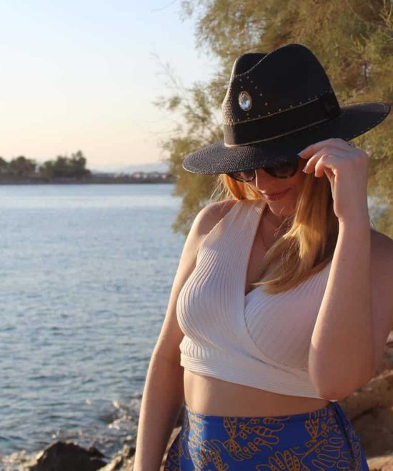 Καπέλο Πάναμα 'City Girl' , σε μοντέλο