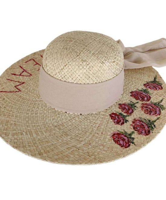 Καπέλο Ψάθινο 'Dream' , πλαίνη όψη